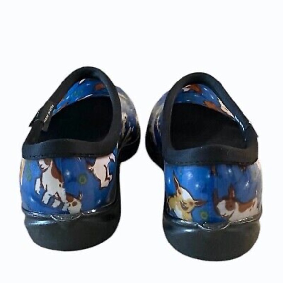Sloggers Womens Clogs Shoes Size 10 Waterproof Garden Blue Goats Made In USA - Picture 5 of 9